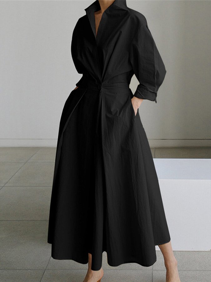 Edith™ | Women's Gathered-Waist Midi Dress