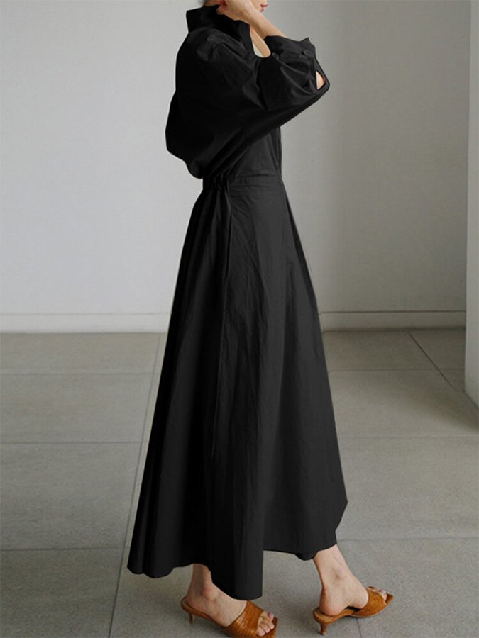 Edith™ | Women's Gathered-Waist Midi Dress