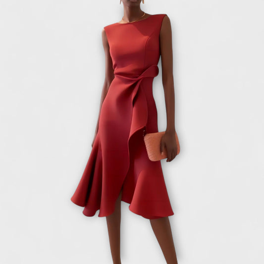 Faye™ | Women's Sleeveless Asymmetric Midi Dress
