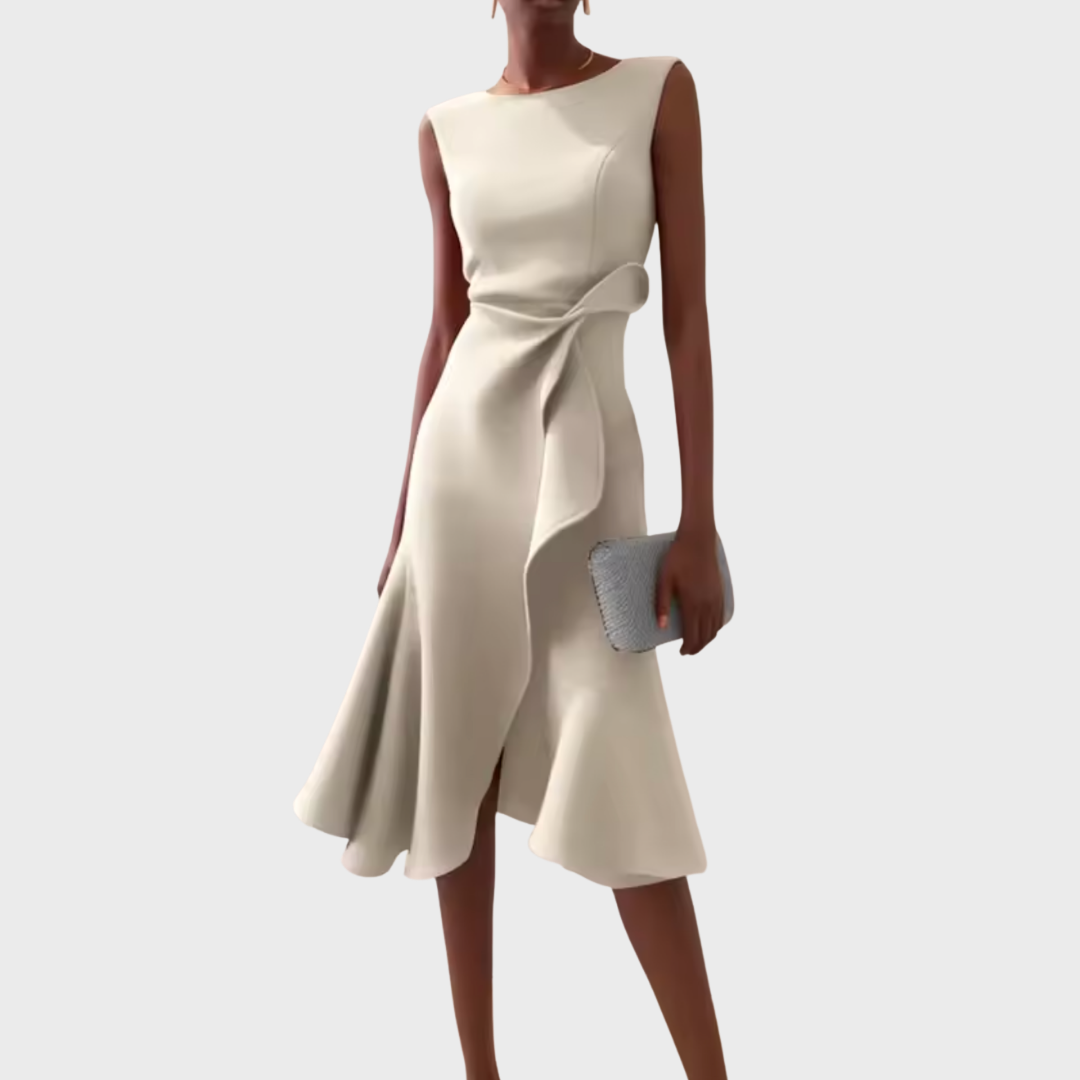 Faye™ | Women's Sleeveless Asymmetric Midi Dress