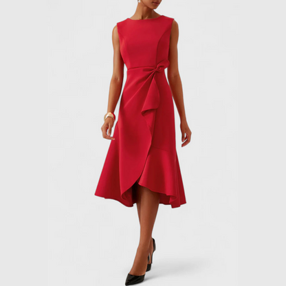 Faye™ | Women's Sleeveless Asymmetric Midi Dress