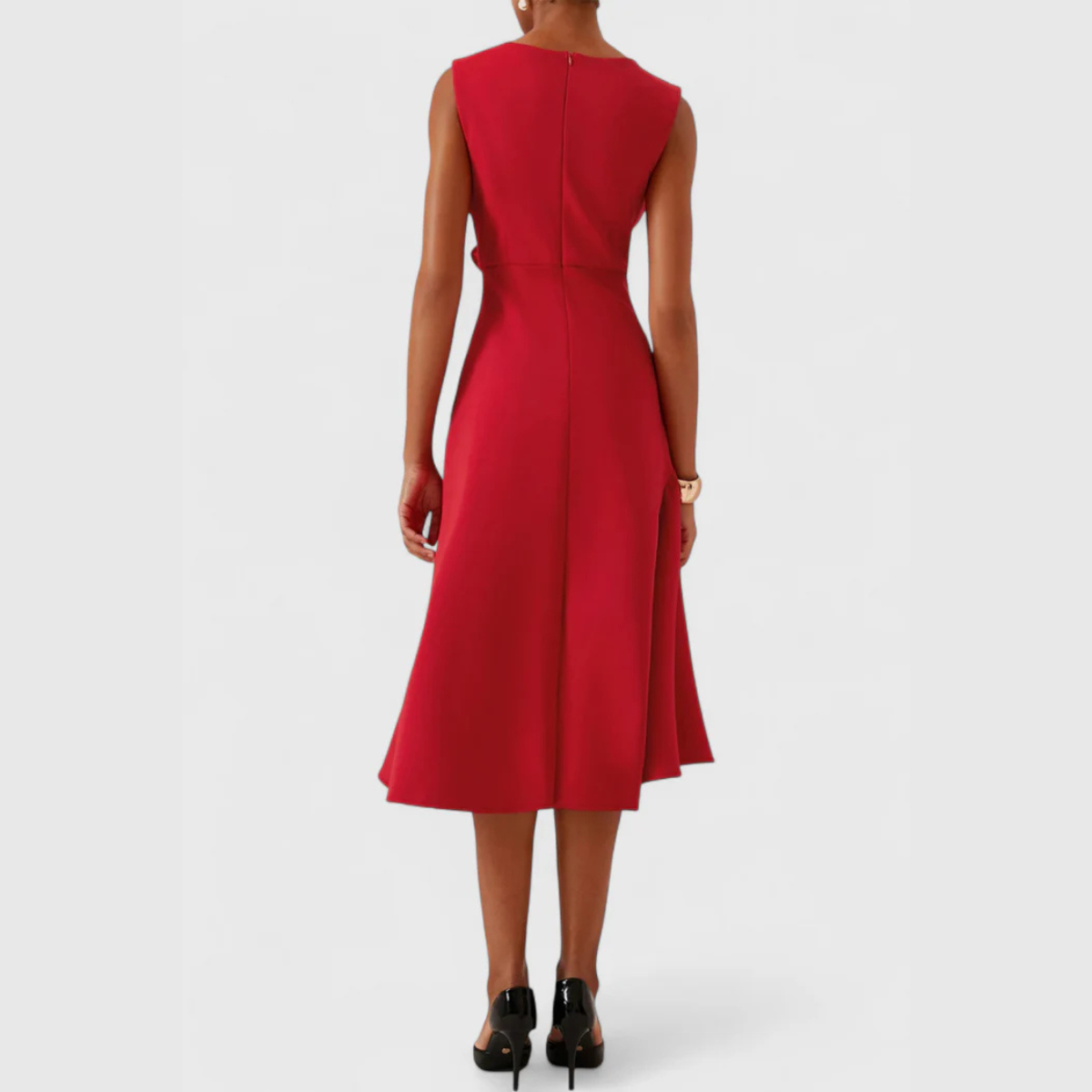 Faye™ | Women's Sleeveless Asymmetric Midi Dress