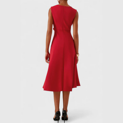 Faye™ | Women's Sleeveless Asymmetric Midi Dress