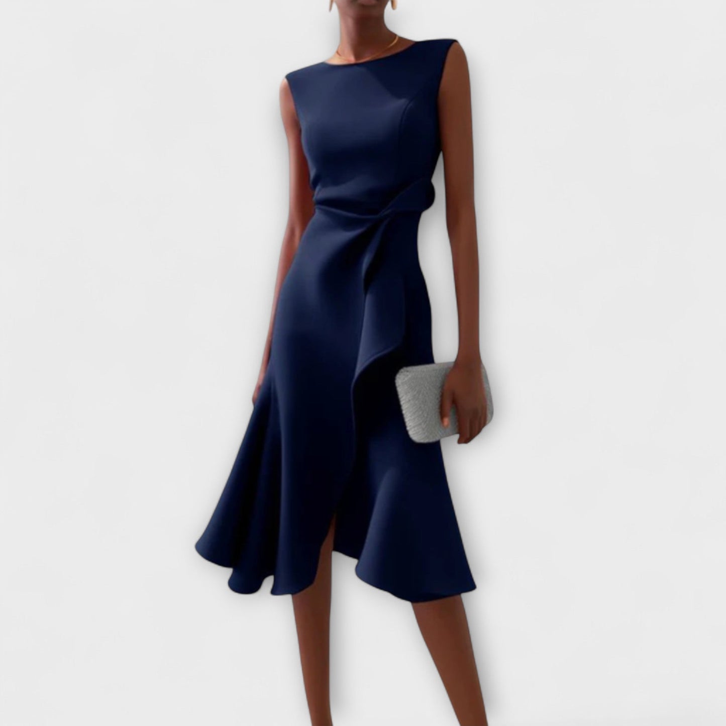 Faye™ | Women's Sleeveless Asymmetric Midi Dress