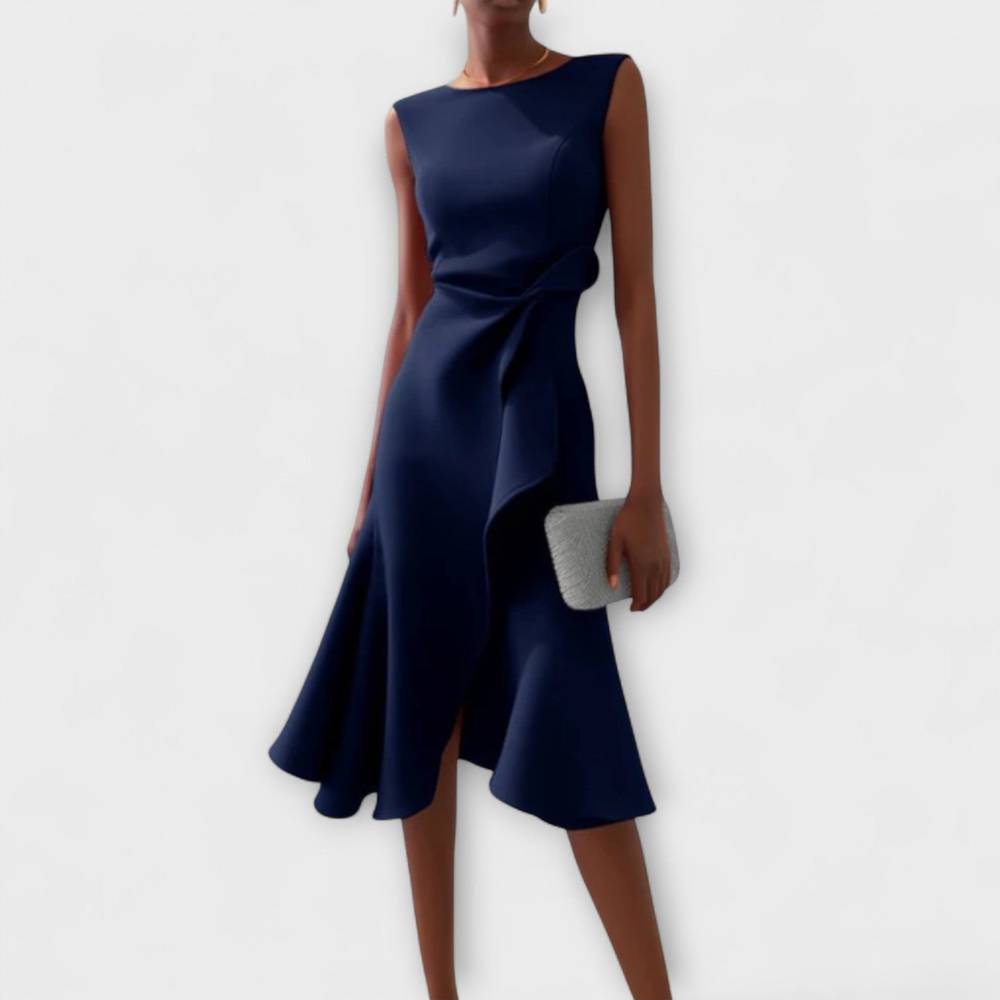 Faye™ | Women's Sleeveless Asymmetric Midi Dress