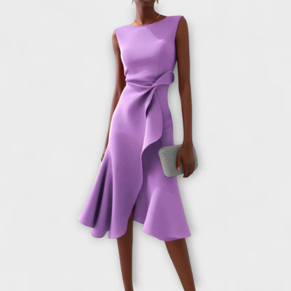Faye™ | Women's Sleeveless Asymmetric Midi Dress