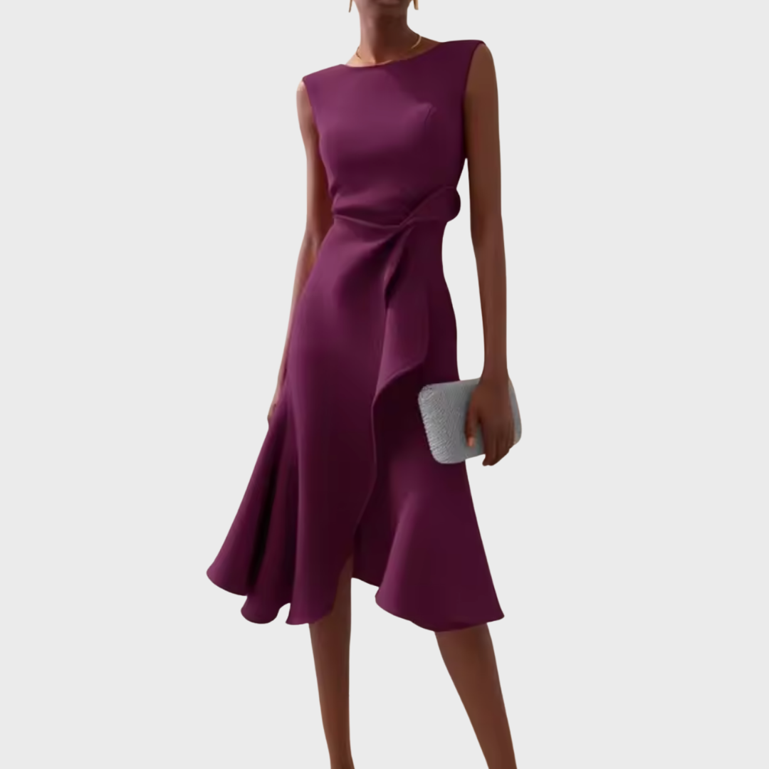 Faye™ | Women's Sleeveless Asymmetric Midi Dress