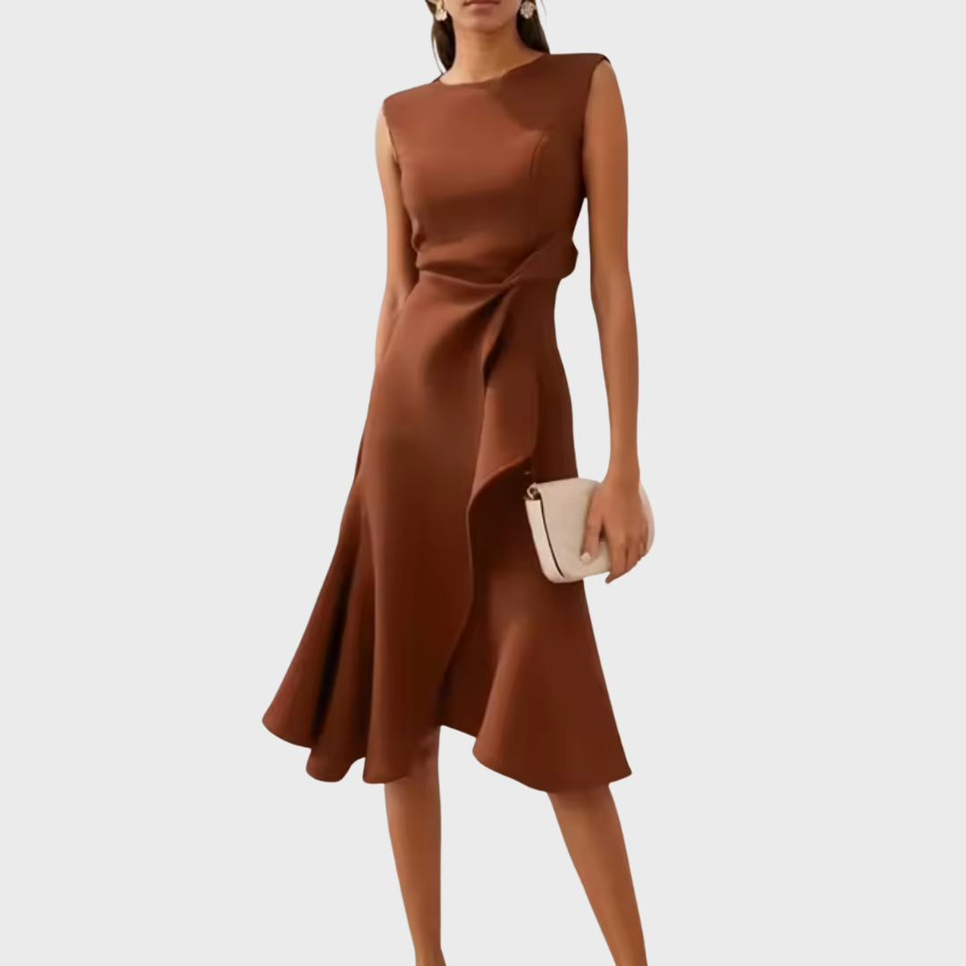 Faye™ | Women's Sleeveless Asymmetric Midi Dress