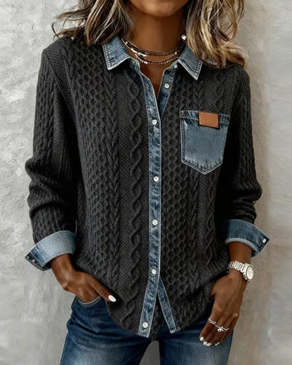 Fern™ | Women's Cable-Texture Button-Front Top
