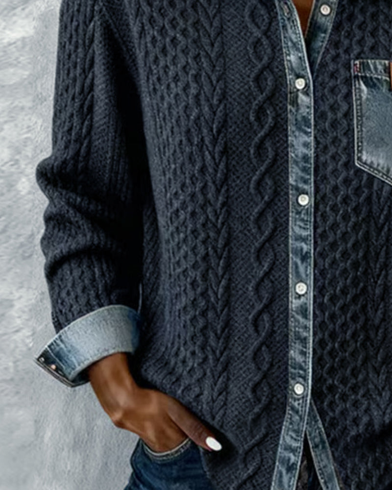 Fern™ | Women's Cable-Texture Button-Front Top