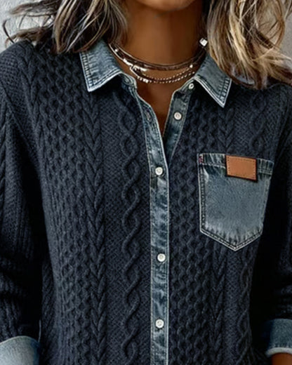 Fern™ | Women's Cable-Texture Button-Front Top