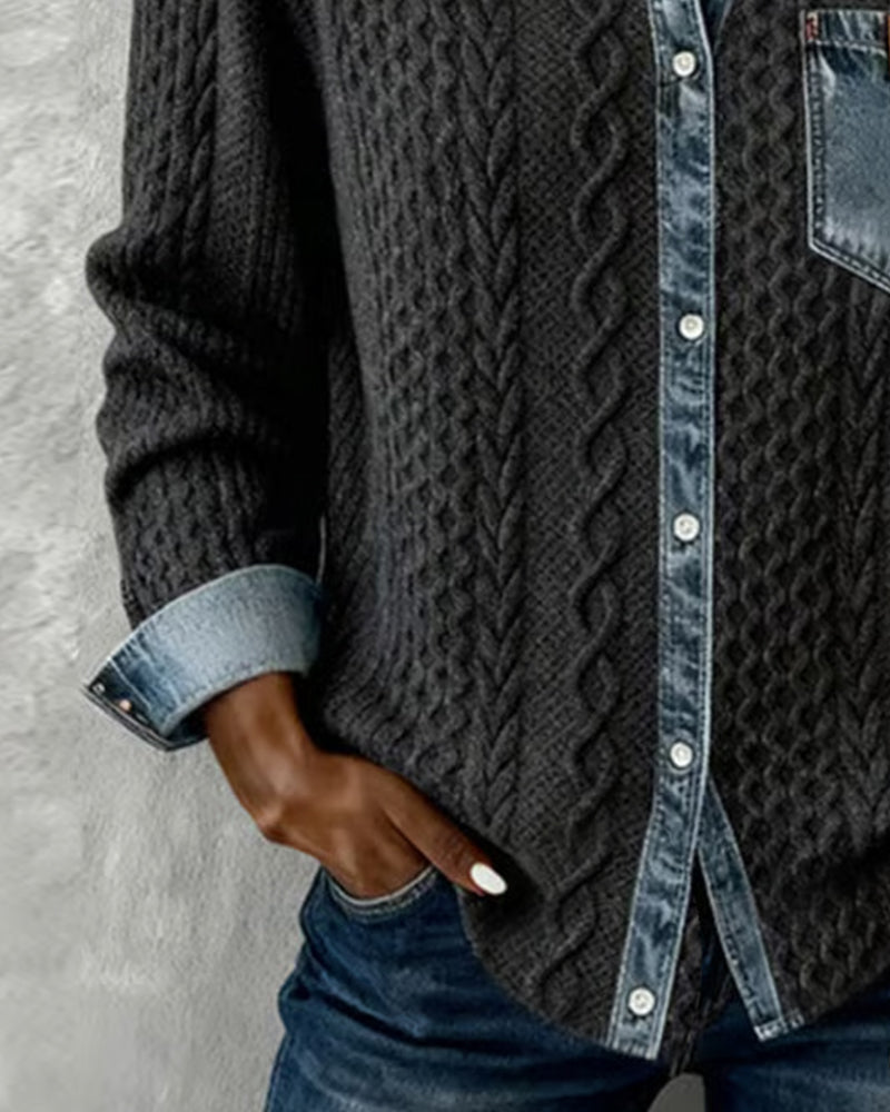 Fern™ | Women's Cable-Texture Button-Front Top