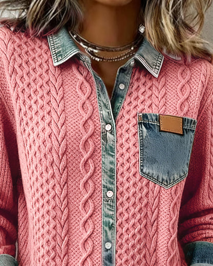 Fern™ | Women's Cable-Texture Button-Front Top