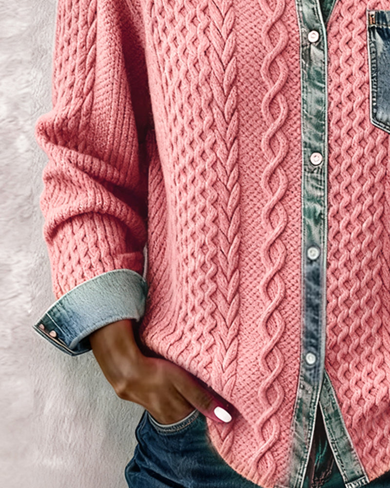 Fern™ | Women's Cable-Texture Button-Front Top