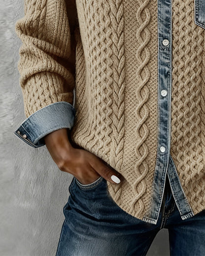 Fern™ | Women's Cable-Texture Button-Front Top