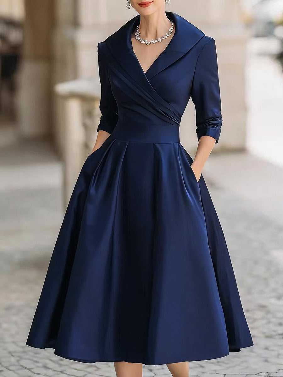 Hazel™ | Women's A-Line Midi Dress