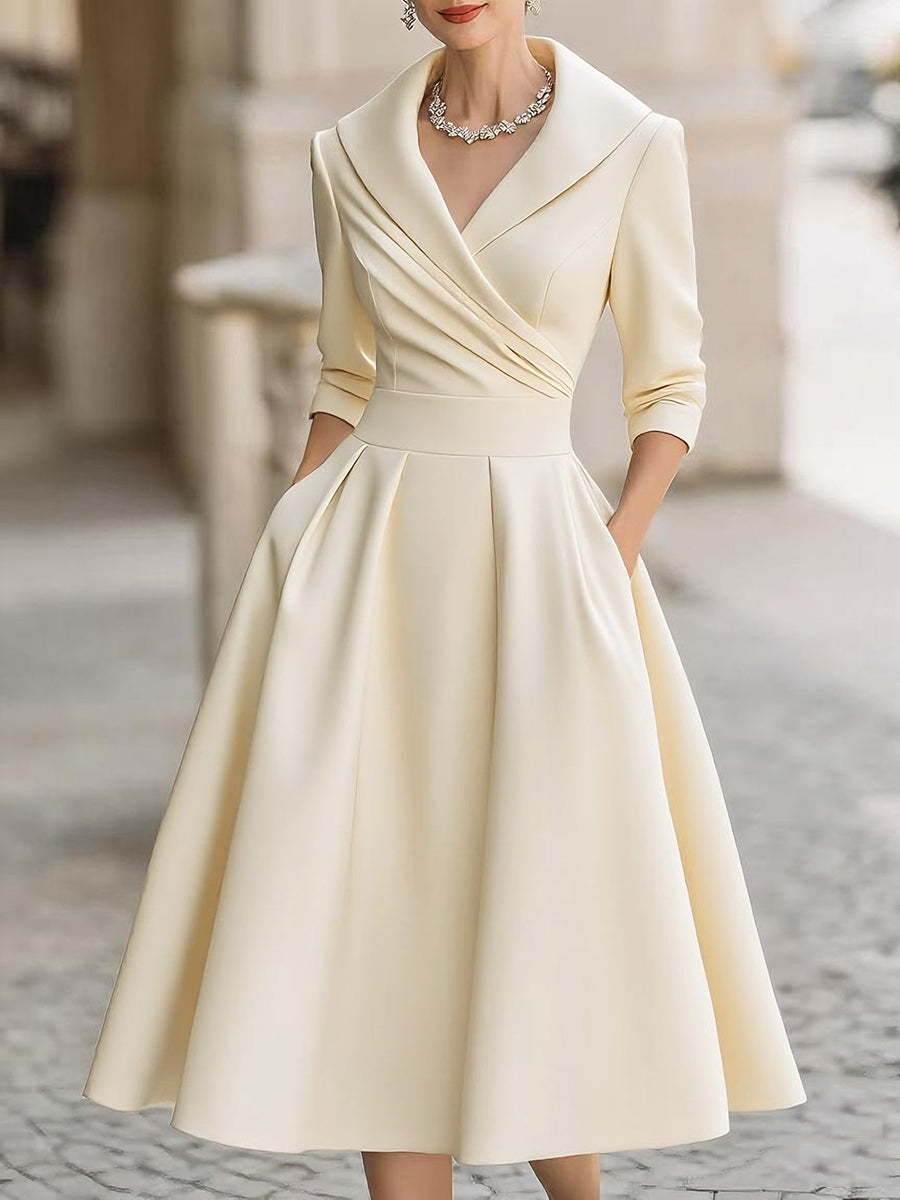 Hazel™ | Women's A-Line Midi Dress
