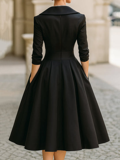 Hazel™ | Women's A-Line Midi Dress