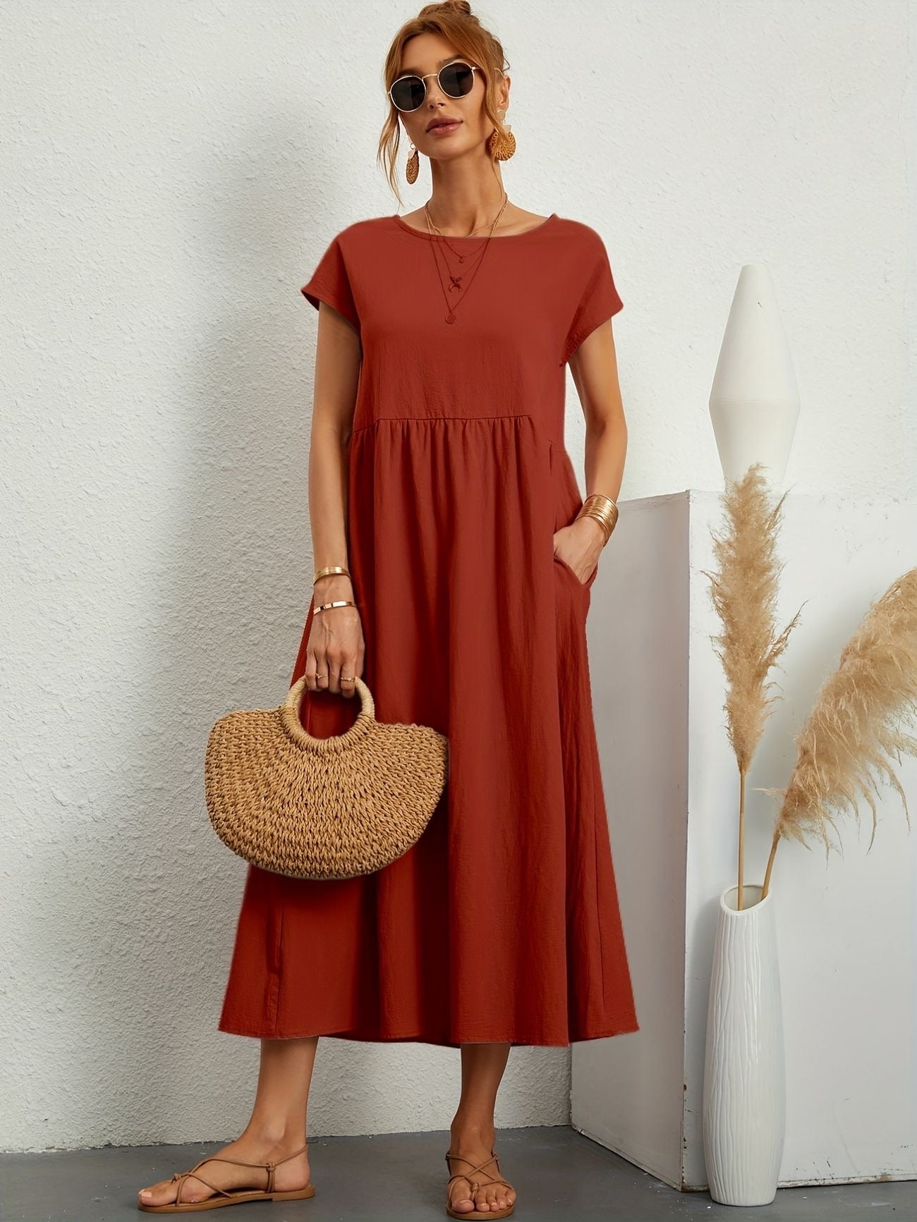 Hazel™ | Women's Babydoll Maxi Dress
