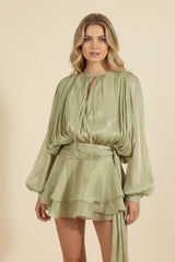 Hazel™ | Women's Balloon-Sleeve Mini Dress