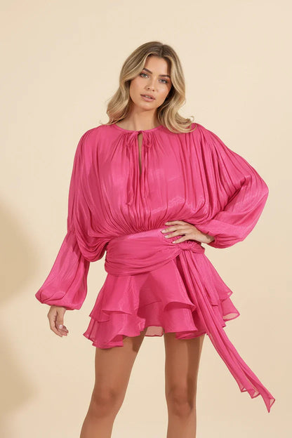 Hazel™ | Women's Balloon-Sleeve Mini Dress