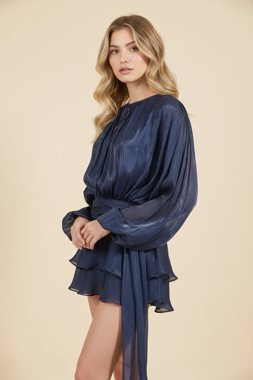 Hazel™ | Women's Balloon-Sleeve Mini Dress