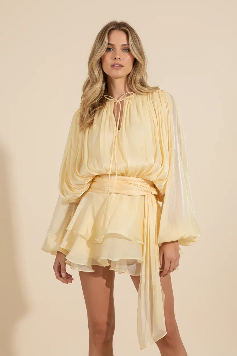 Hazel™ | Women's Balloon-Sleeve Mini Dress