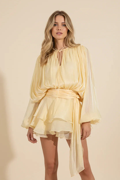 Hazel™ | Women's Balloon-Sleeve Mini Dress