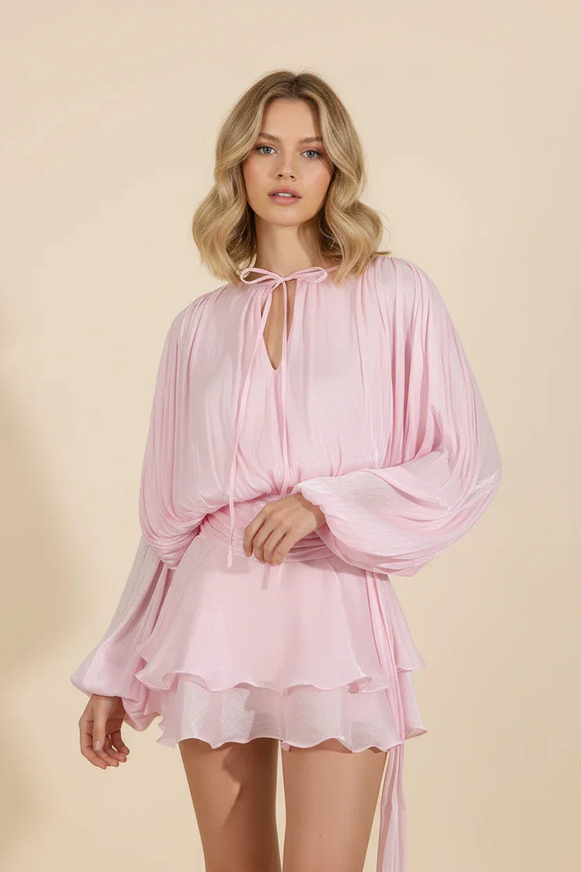 Hazel™ | Women's Balloon-Sleeve Mini Dress