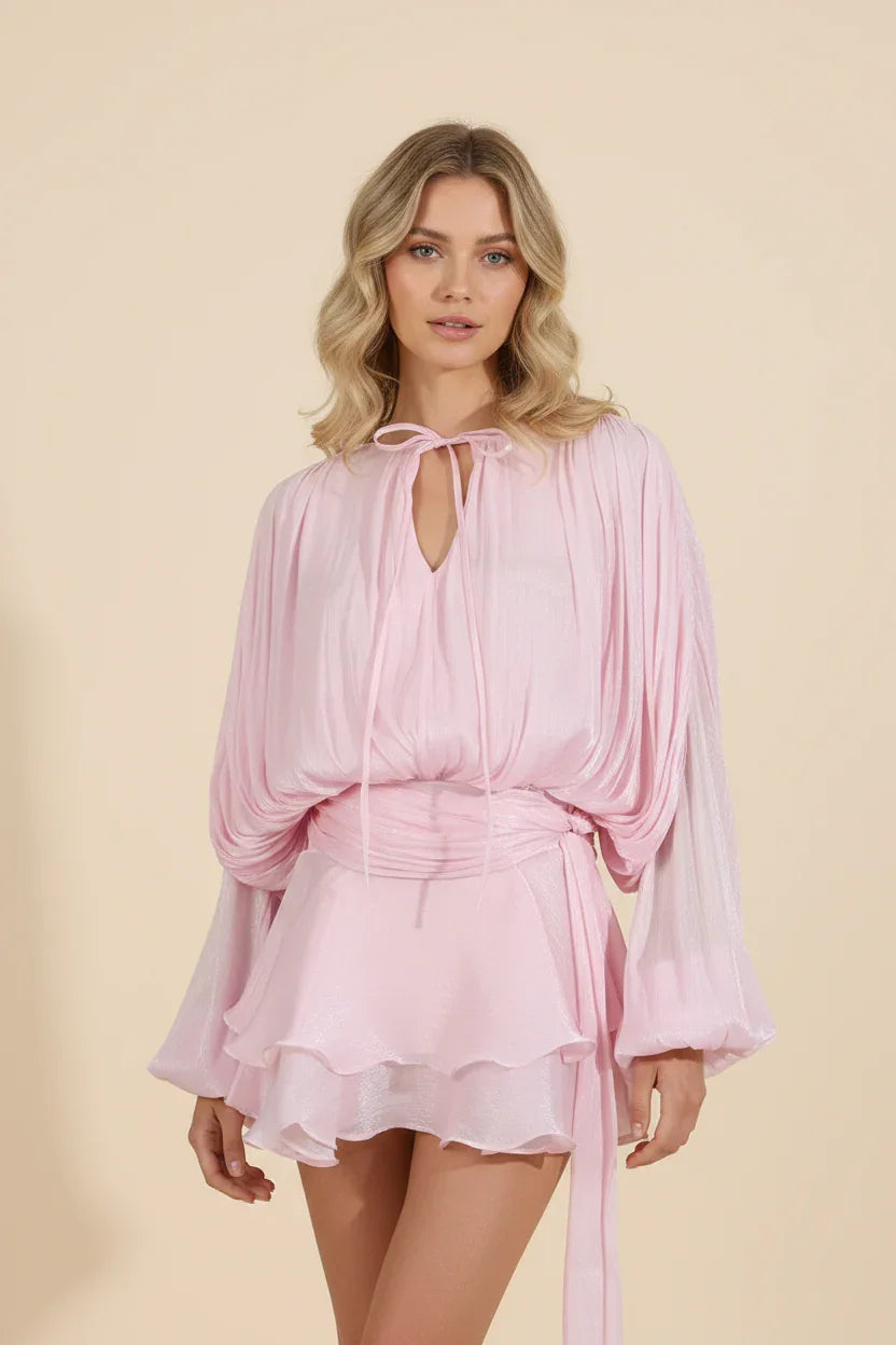 Hazel™ | Women's Balloon-Sleeve Mini Dress
