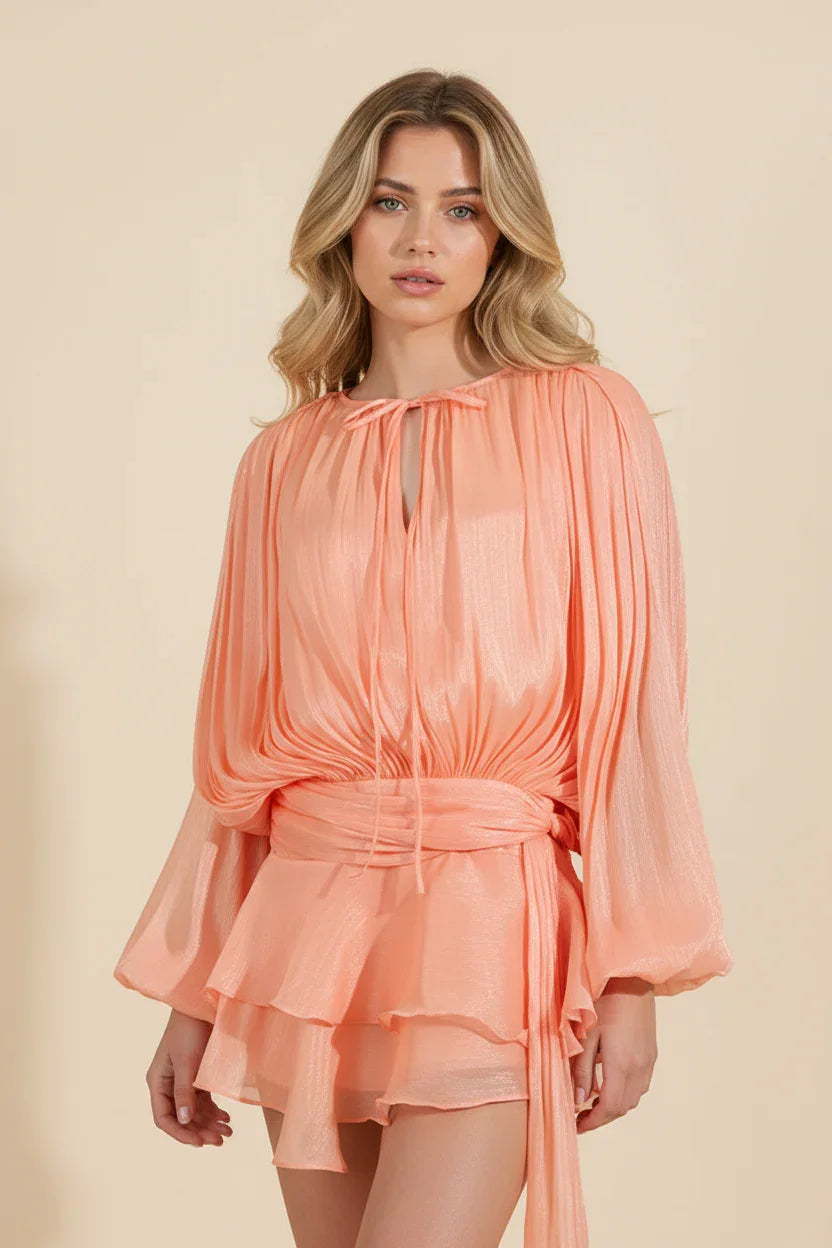Hazel™ | Women's Balloon-Sleeve Mini Dress