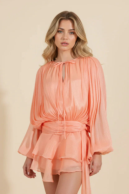 Hazel™ | Women's Balloon-Sleeve Mini Dress