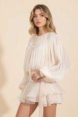 Hazel™ | Women's Balloon-Sleeve Mini Dress