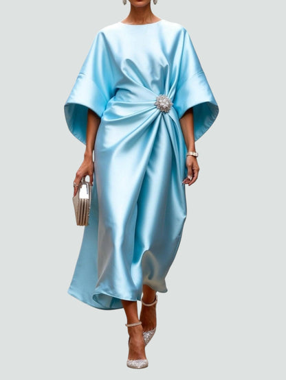 Hazel™ | Women's Bateau-Neck Midi Dress