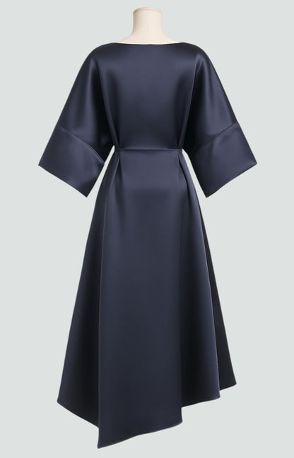 Hazel™ | Women's Bateau-Neck Midi Dress