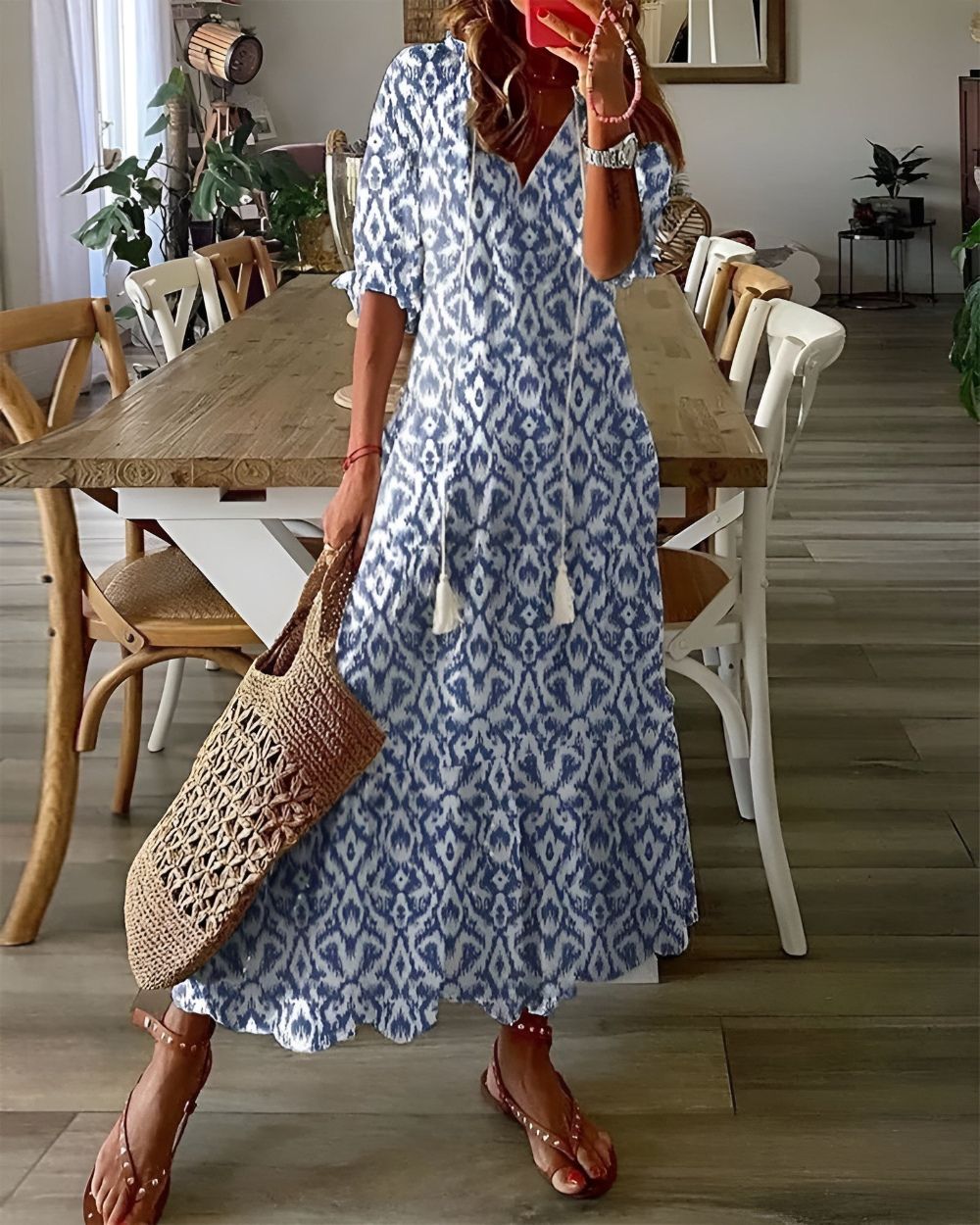 Hazel™ | Women's Boho Maxi Dress