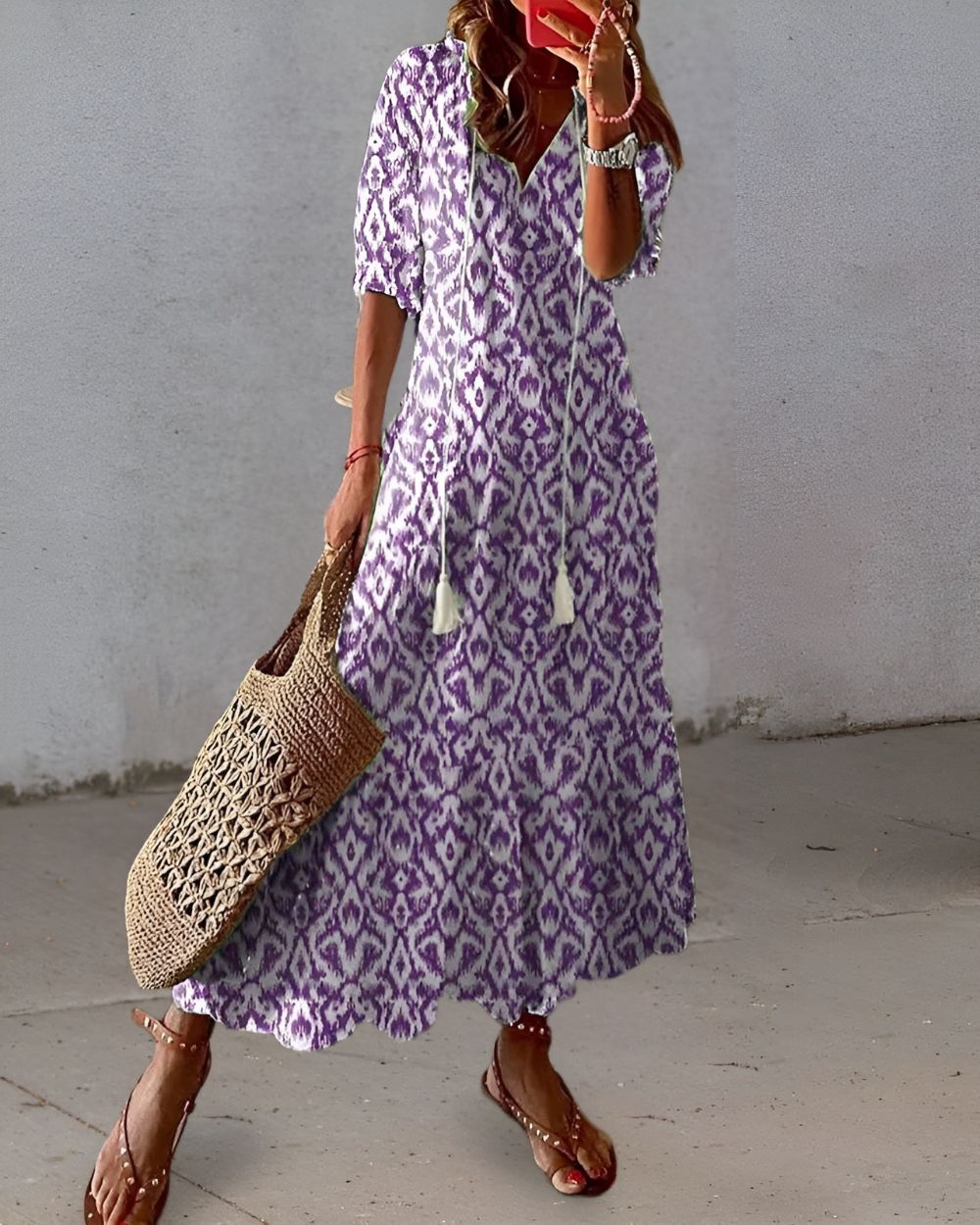 Hazel™ | Women's Boho Maxi Dress