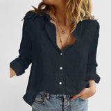 Hazel™ | Women's Button-Down Shirt with Lapel Collar