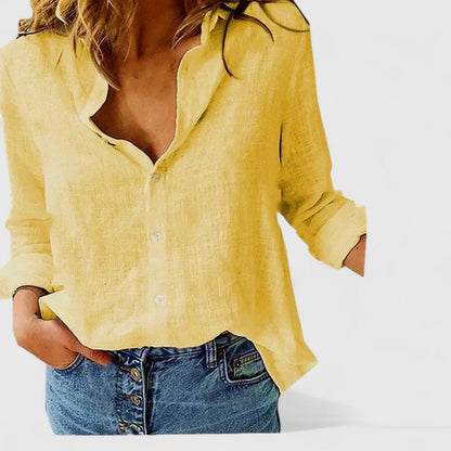 Hazel™ | Women's Button-Down Shirt with Lapel Collar