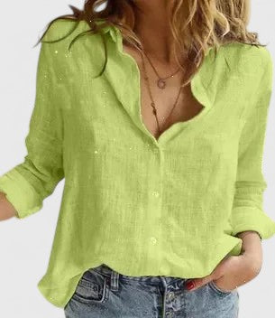 Hazel™ | Women's Button-Down Shirt with Lapel Collar