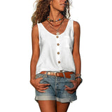 Hazel™ | Women's Button-Front Sleeveless Tank Top