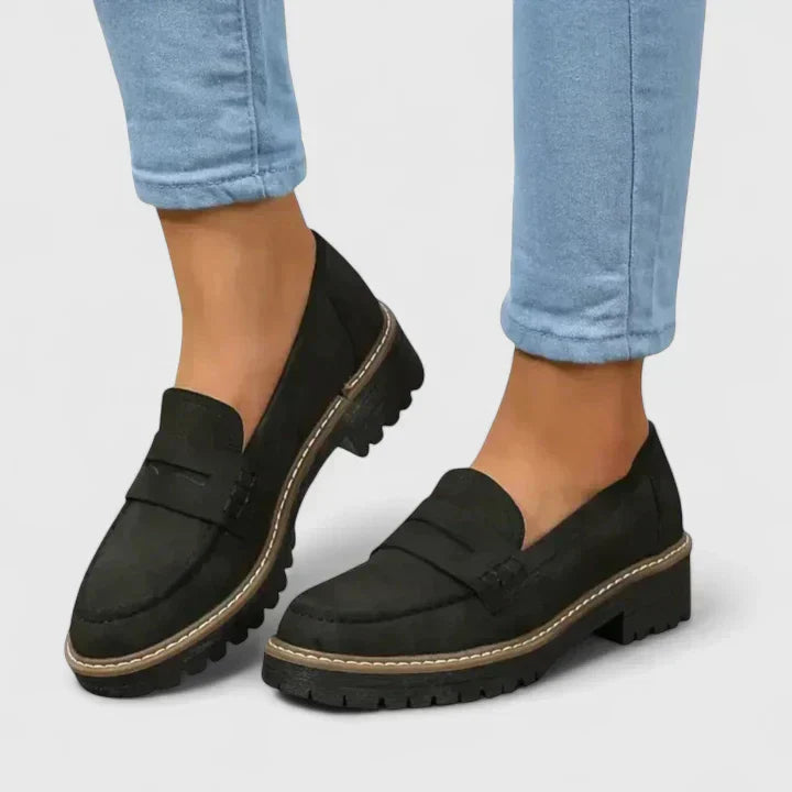 Hazel™ | Women's Chunky-Sole Penny Loafers