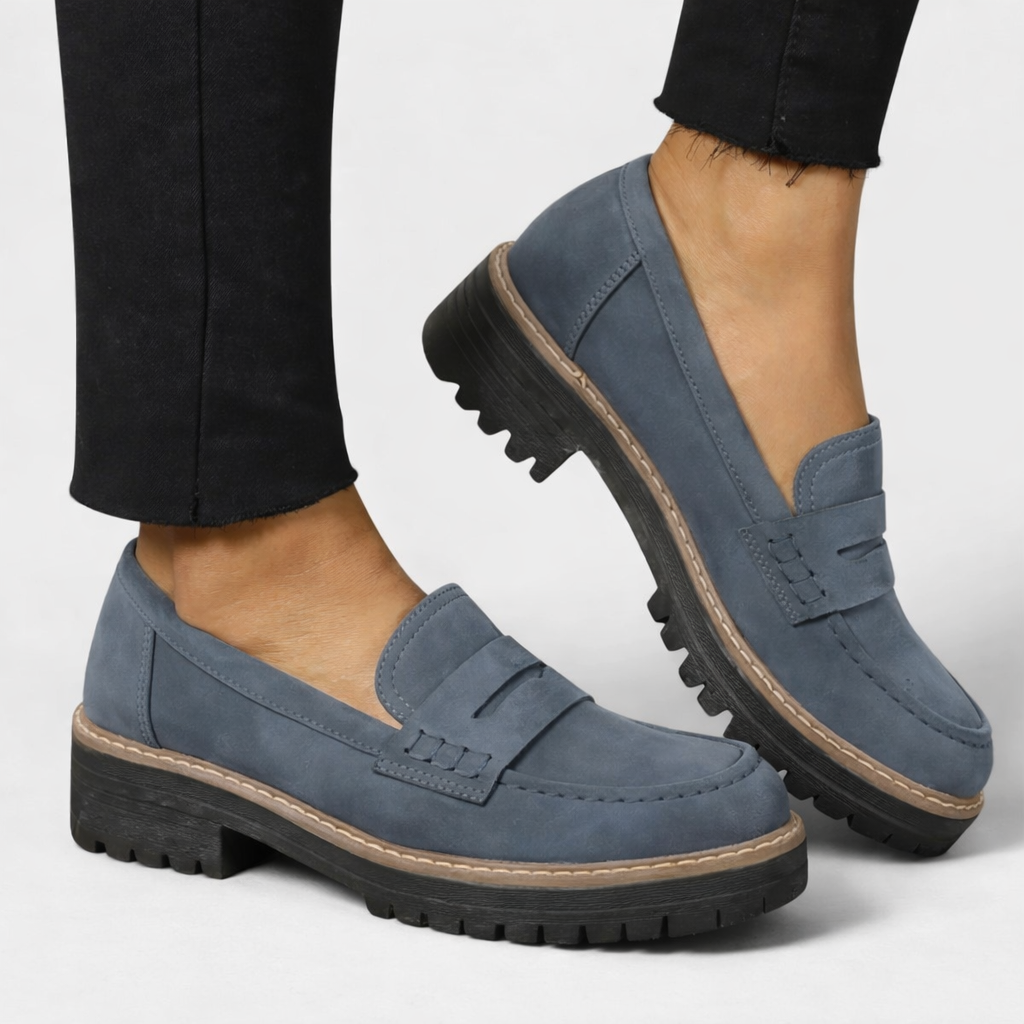 Hazel™ | Women's Chunky-Sole Penny Loafers