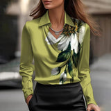 Hazel™ | Women's Cowl-Neck Long-Sleeve Blouse
