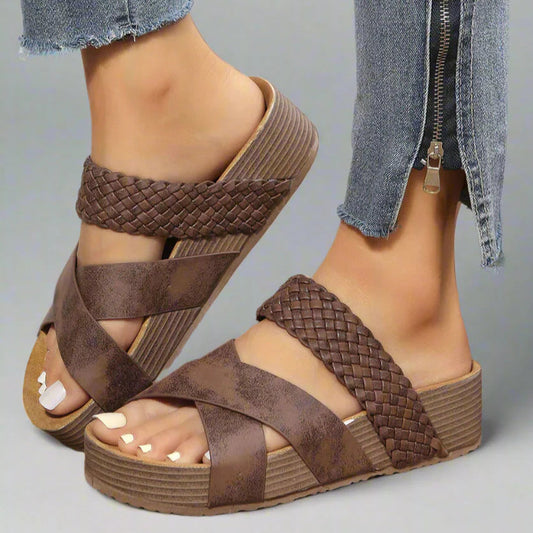 Hazel™ | Women's Cross-Strap Platform Sandals