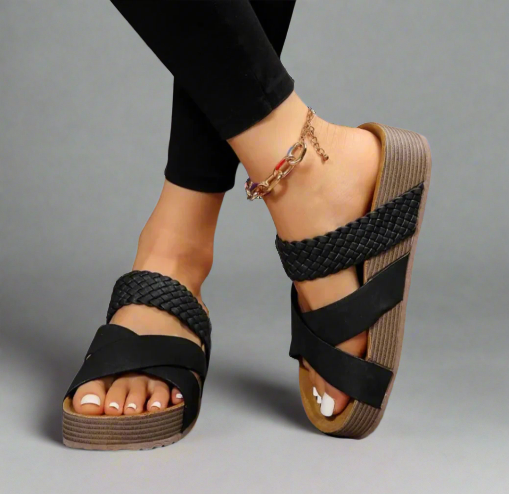 Hazel™ | Women's Cross-Strap Platform Sandals