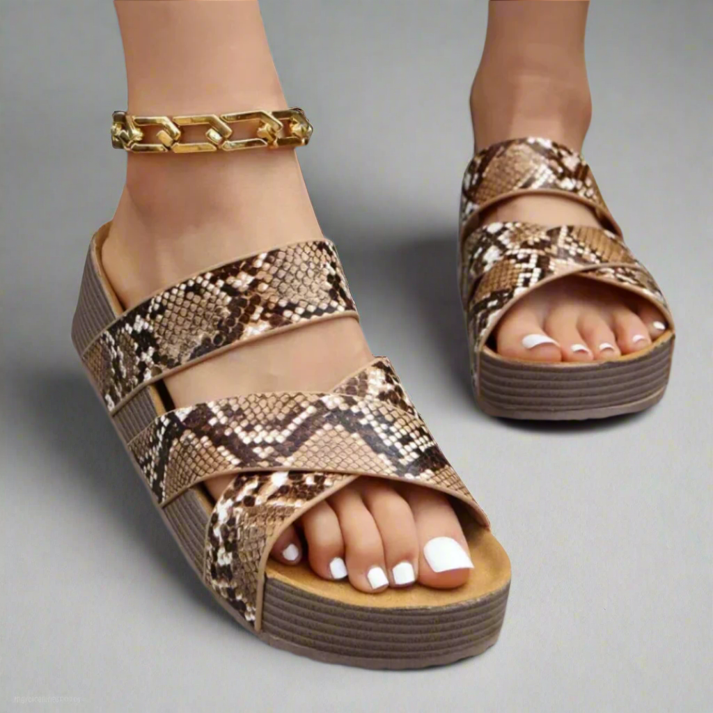 Hazel™ | Women's Cross-Strap Platform Sandals