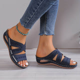 Hazel™ | Women's Embroidered Wedge Sandals