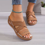 Hazel™ | Women's Embroidered Wedge Sandals