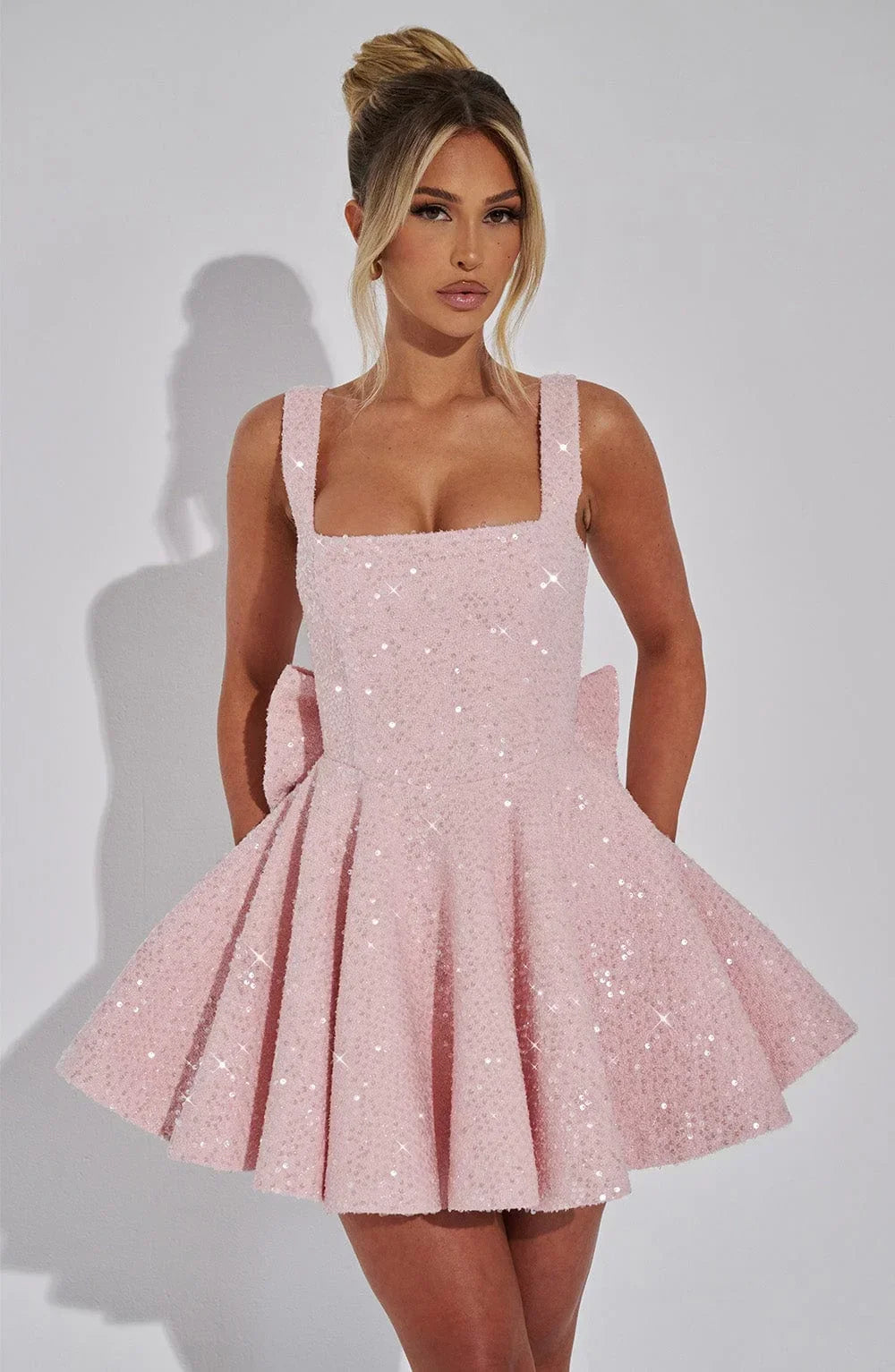 Hazel™ | Women's Fit-and-Flare Sequin Mini Dress